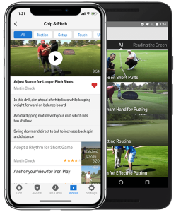 Mobile app for personalized golf plan